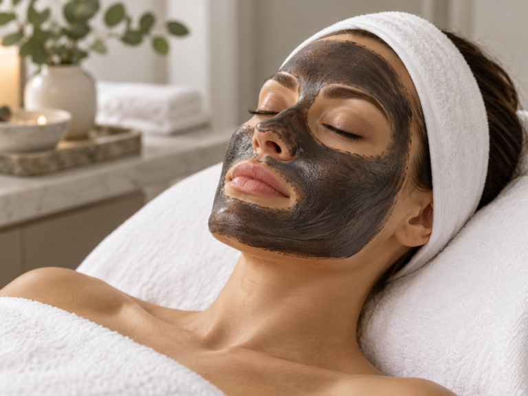 Illustrative image of a carbon facial mask treatment